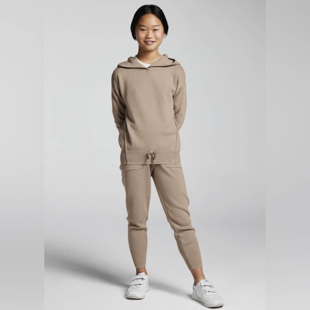 Size 10,Girls Mayoral Beige Kids Hoodie and Jogger Set